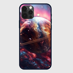 Чехол iPhone 12 Pro Объемный космос и планеты
