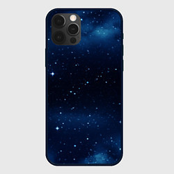 Чехол для iPhone 12 Pro Космос и мелкие звезды, цвет: 3D-черный