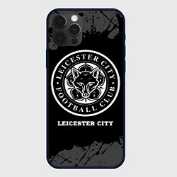 Чехол iPhone 12 Pro Leicester City sport на темном фоне