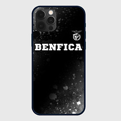 Чехол iPhone 12 Pro Benfica sport на темном фоне посередине