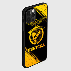 Чехол для iPhone 12 Pro Benfica - gold gradient, цвет: 3D-черный — фото 2