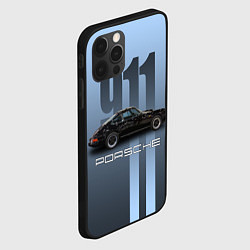 Чехол для iPhone 12 Pro Винтажный автомобиль Porsche, цвет: 3D-черный — фото 2