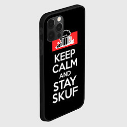 Чехол для iPhone 12 Pro Keep calm and stay skuf, цвет: 3D-черный — фото 2