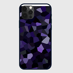 Чехол iPhone 12 Pro Кристаллизация темно-фиолетового