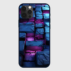 Чехол iPhone 12 Pro Неоновые плитки объемные