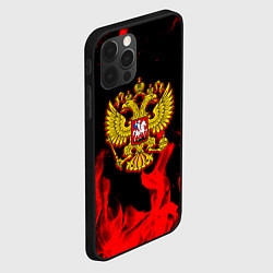 Чехол для iPhone 12 Pro Герб России возрождение империи, цвет: 3D-черный — фото 2