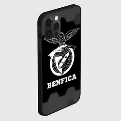 Чехол для iPhone 12 Pro Benfica sport на темном фоне, цвет: 3D-черный — фото 2