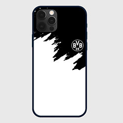 Чехол iPhone 12 Pro Borussia краски белые