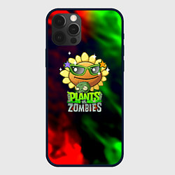 Чехол iPhone 12 Pro Plants vs zombies огненный градиент