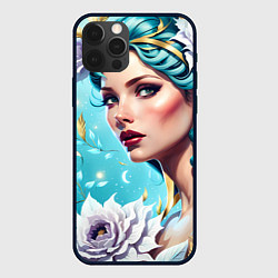Чехол для iPhone 12 Pro Фантастическая леди, цвет: 3D-черный