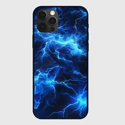 Чехол для iPhone 12 Pro Элементаль энергии текстура, цвет: 3D-черный