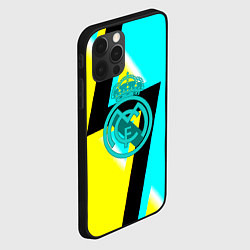 Чехол для iPhone 12 Pro Real madrid fc geometry, цвет: 3D-черный — фото 2