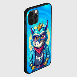 Чехол для iPhone 12 Pro Сова в одежде на стиле, цвет: 3D-черный — фото 2