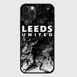 Чехол iPhone 12 Pro Leeds United black graphite