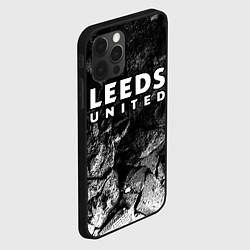Чехол для iPhone 12 Pro Leeds United black graphite, цвет: 3D-черный — фото 2