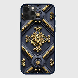 Чехол iPhone 12 Pro Классические объемные золотые узоры