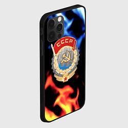Чехол для iPhone 12 Pro СССР битва огней, цвет: 3D-черный — фото 2