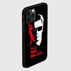 Чехол для iPhone 12 Pro Ill be back, цвет: 3D-черный — фото 2