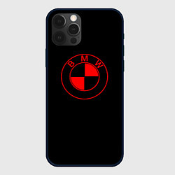 Чехол iPhone 12 Pro BMW red logo