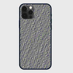 Чехол для iPhone 12 Pro Тиснение метала, цвет: 3D-черный