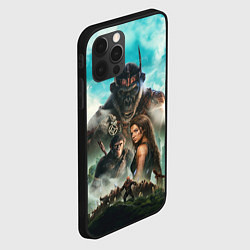 Чехол для iPhone 12 Pro Постер планета обезьян, цвет: 3D-черный — фото 2
