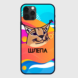 Чехол iPhone 12 Pro Нарисованный кот Шлепа pop art