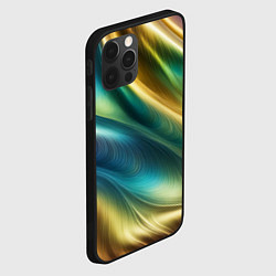 Чехол для iPhone 12 Pro Радужная абстракция, цвет: 3D-черный — фото 2