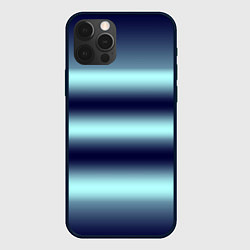 Чехол для iPhone 12 Pro Полосы градиент, цвет: 3D-черный