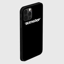 Чехол для iPhone 12 Pro Deathloop logo, цвет: 3D-черный — фото 2