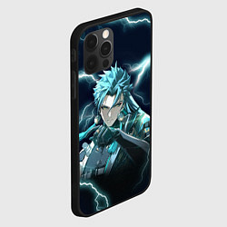 Чехол для iPhone 12 Pro Джиян - Грозовые волны, цвет: 3D-черный — фото 2