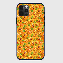 Чехол iPhone 12 Pro Сочные абрикосы паттерн