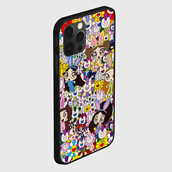 Чехол для iPhone 12 Pro Right now NewJeans and Takashi Murakami, цвет: 3D-черный — фото 2
