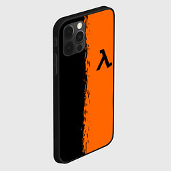 Чехол для iPhone 12 Pro Half life краски оранж, цвет: 3D-черный — фото 2