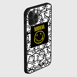 Чехол для iPhone 12 Pro Nirvana rock pattern, цвет: 3D-черный — фото 2