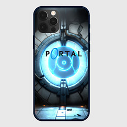 Чехол для iPhone 12 Pro Portal logo game, цвет: 3D-черный