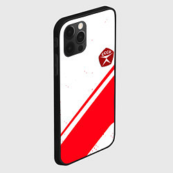 Чехол для iPhone 12 Pro СССР спортивный стиль и знак качества, цвет: 3D-черный — фото 2