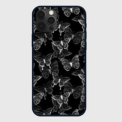 Чехол iPhone 12 Pro Паттерн бабочки