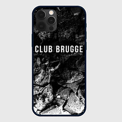 Чехол iPhone 12 Pro Club Brugge black graphite