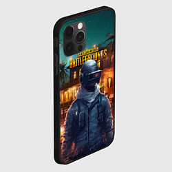 Чехол для iPhone 12 Pro PUBG персонаж в городе, цвет: 3D-черный — фото 2