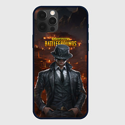 Чехол iPhone 12 Pro PUBG персонаж - город в огне