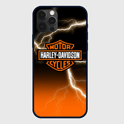 Чехол для iPhone 12 Pro Harley, цвет: 3D-черный