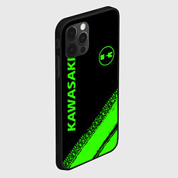 Чехол для iPhone 12 Pro Kawasaki - logo, цвет: 3D-черный — фото 2