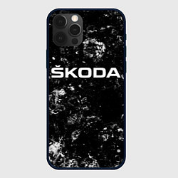 Чехол iPhone 12 Pro Skoda black ice