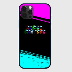 Чехол iPhone 12 Pro Among us neon colors