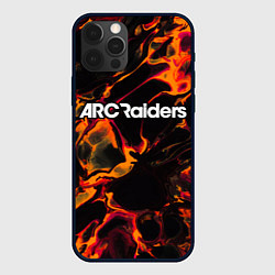 Чехол для iPhone 12 Pro ARC Raiders red lava, цвет: 3D-черный