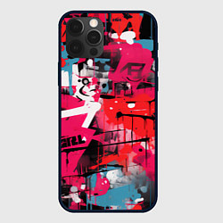 Чехол iPhone 12 Pro Красное граффити
