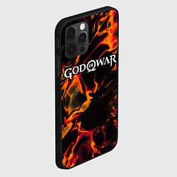 Чехол для iPhone 12 Pro God of War red lava, цвет: 3D-черный — фото 2