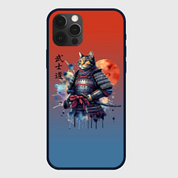 Чехол для iPhone 12 Pro Кот самурай - бусидо, цвет: 3D-черный