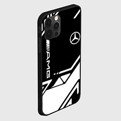 Чехол для iPhone 12 Pro Mercedes bens geometry, цвет: 3D-черный — фото 2