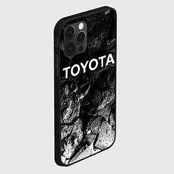 Чехол для iPhone 12 Pro Toyota black graphite, цвет: 3D-черный — фото 2